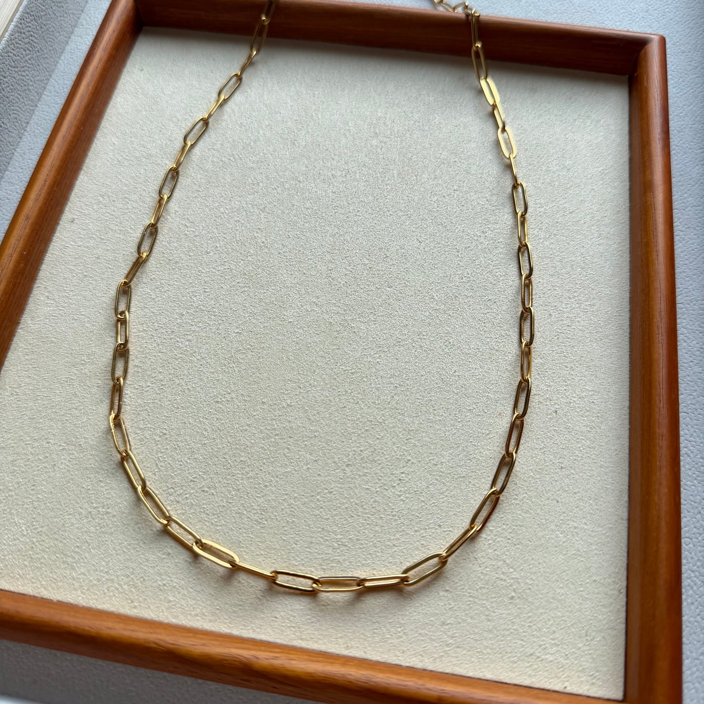 Long Paperclip Necklace