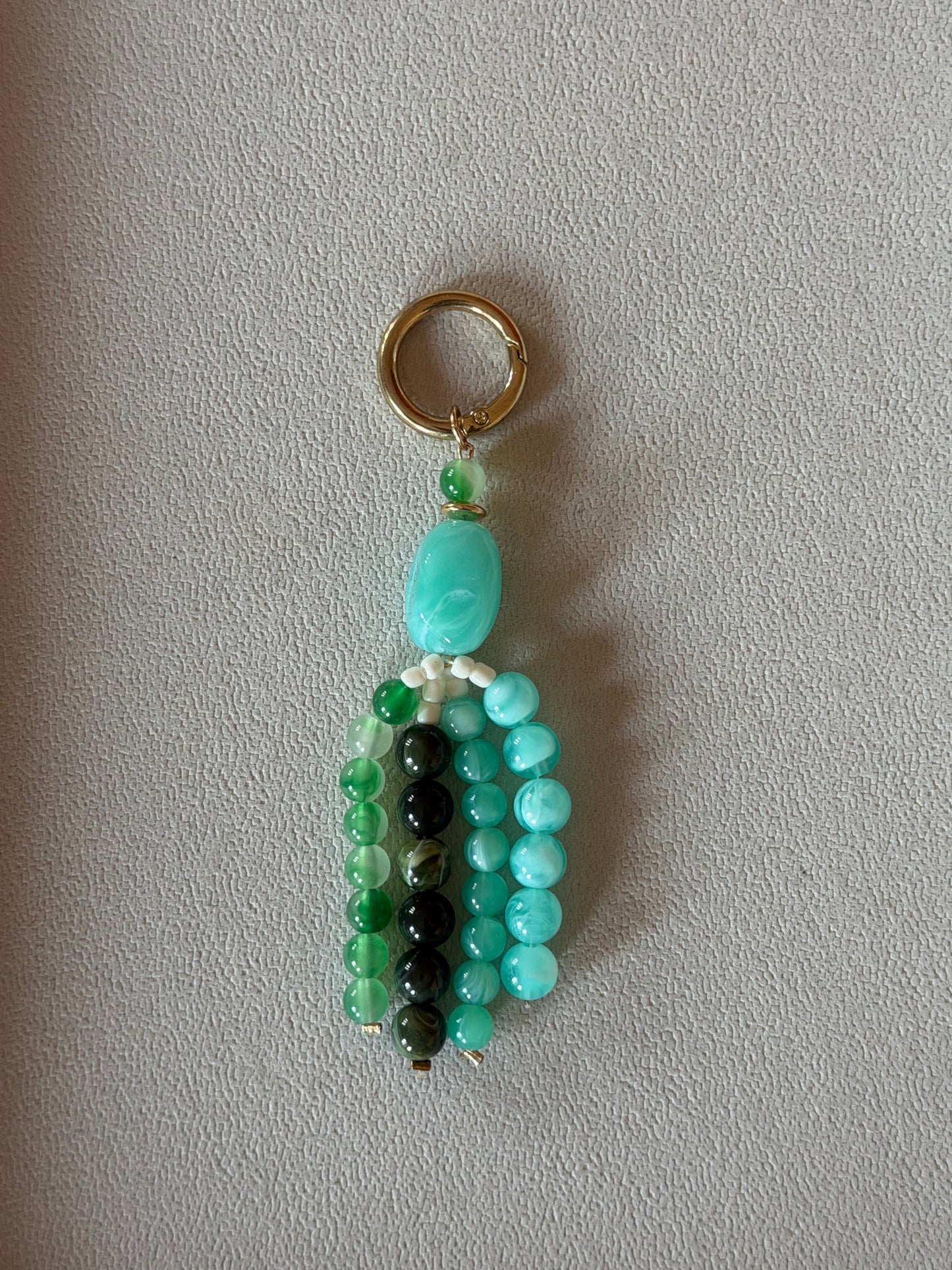 Teal Bag Charm