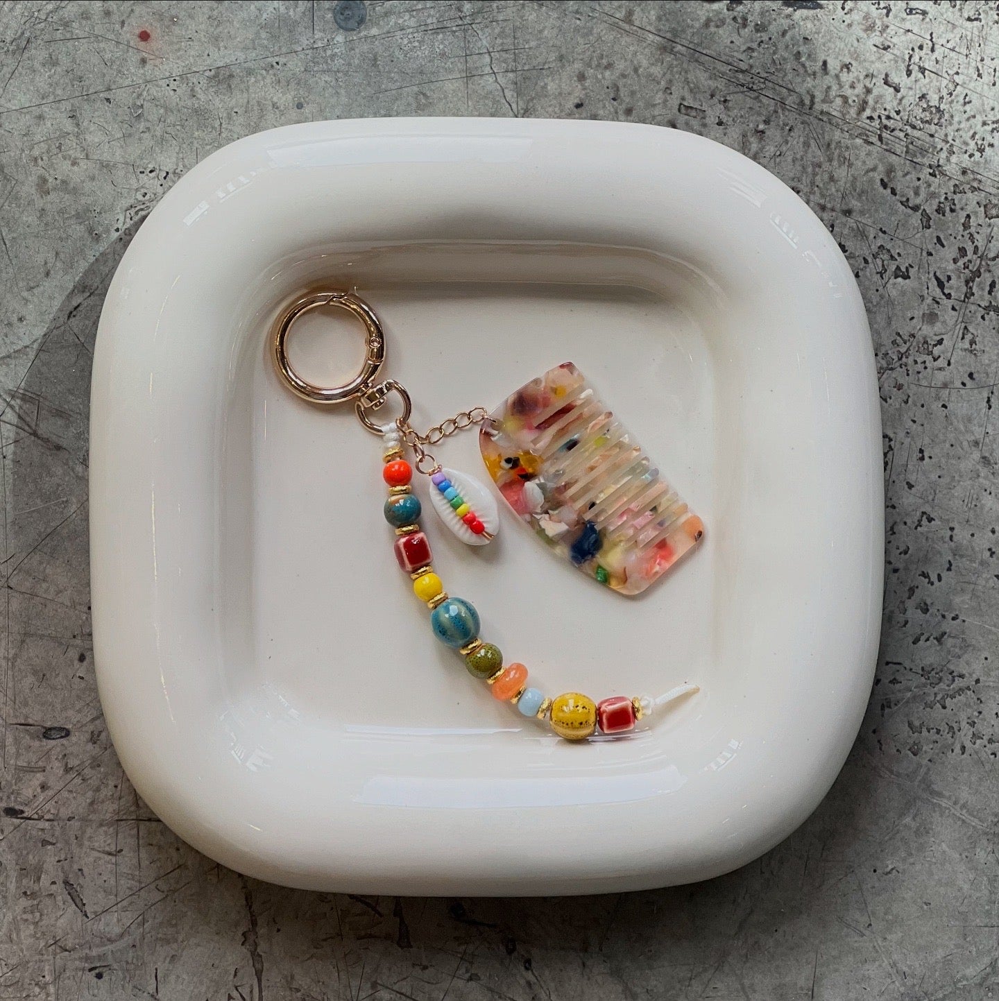 Colored Comb Charm