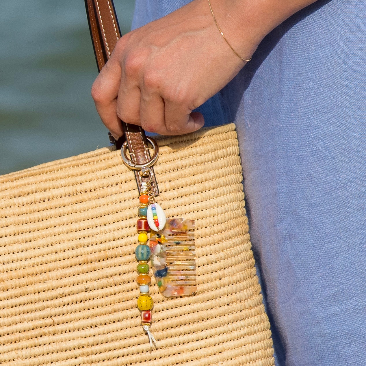 Colored Comb Charm