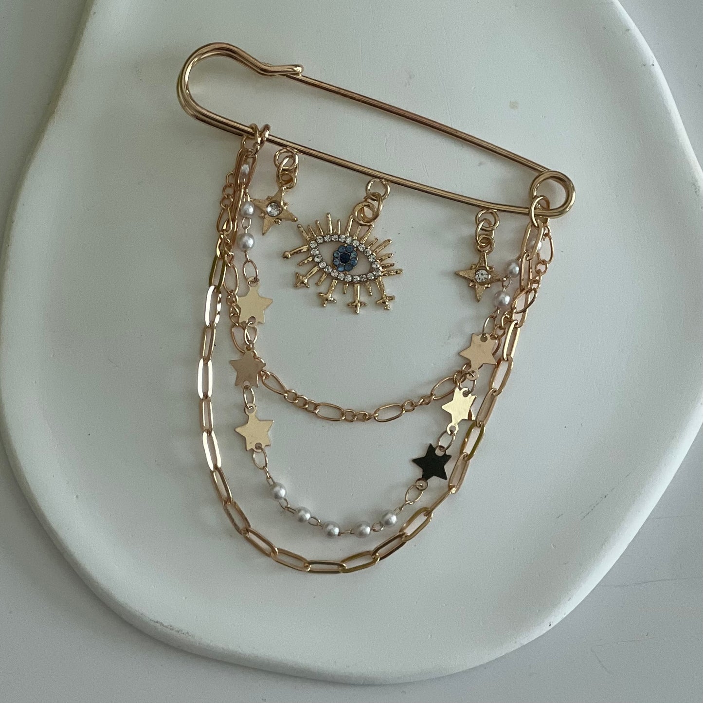 Crystal Eye Pin