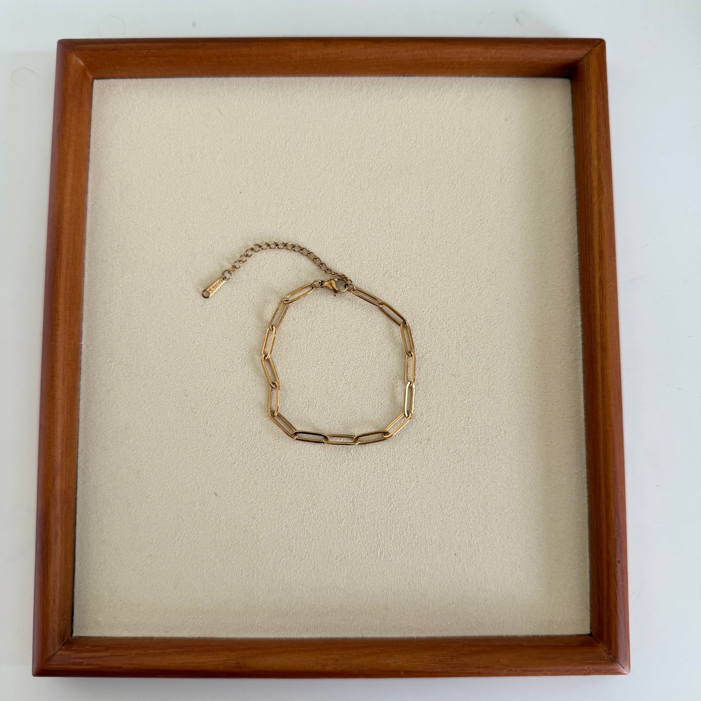 Golden Paperclip Bracelet