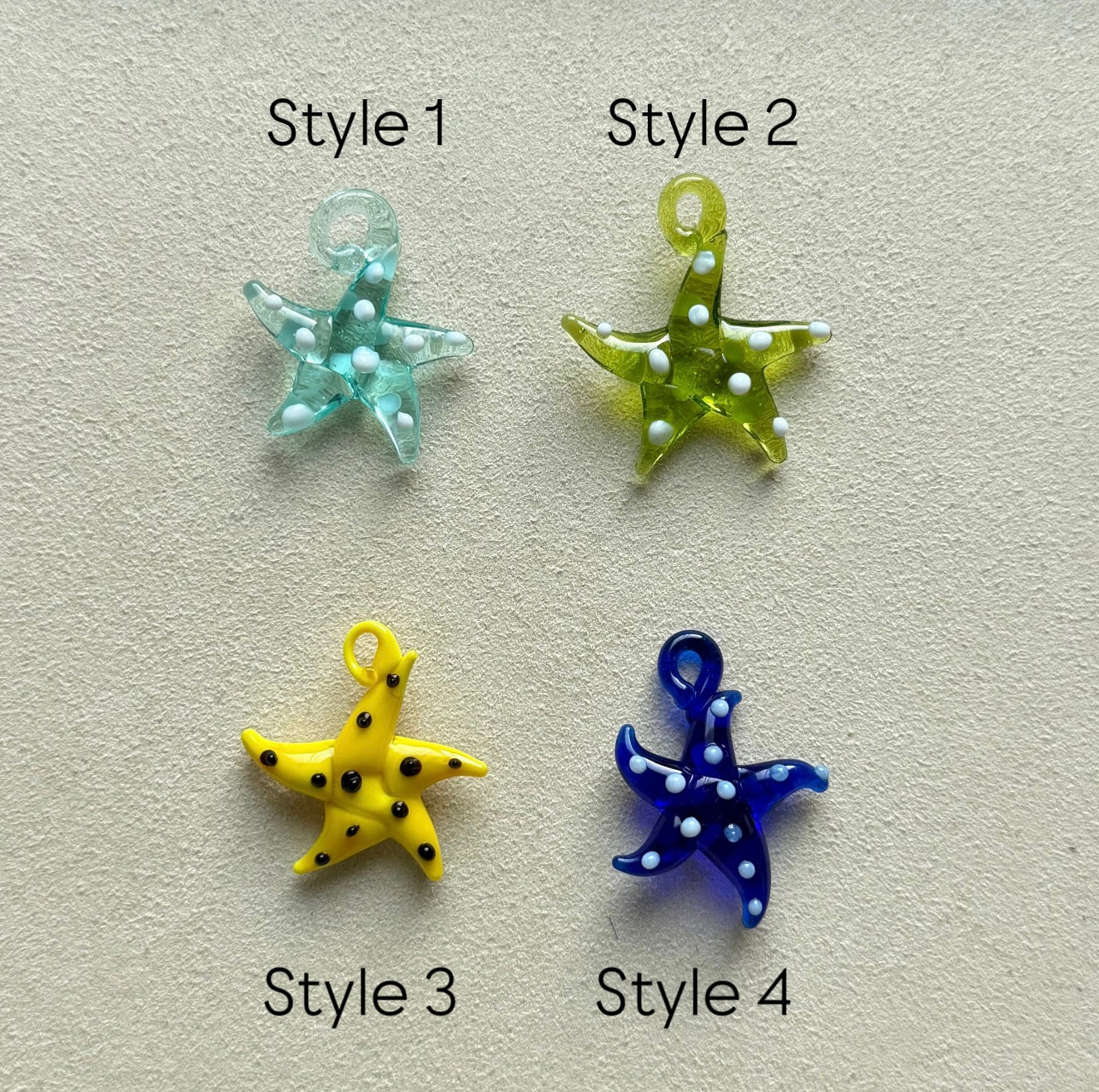 Glass Star Charm