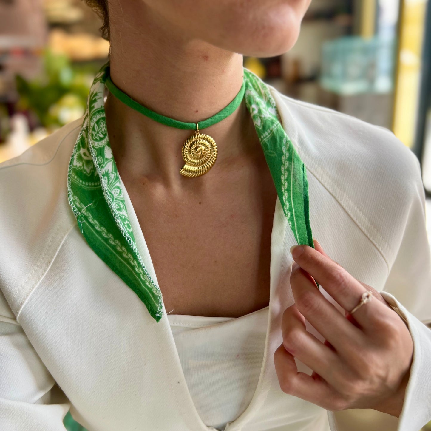 Green Bandana X Charm