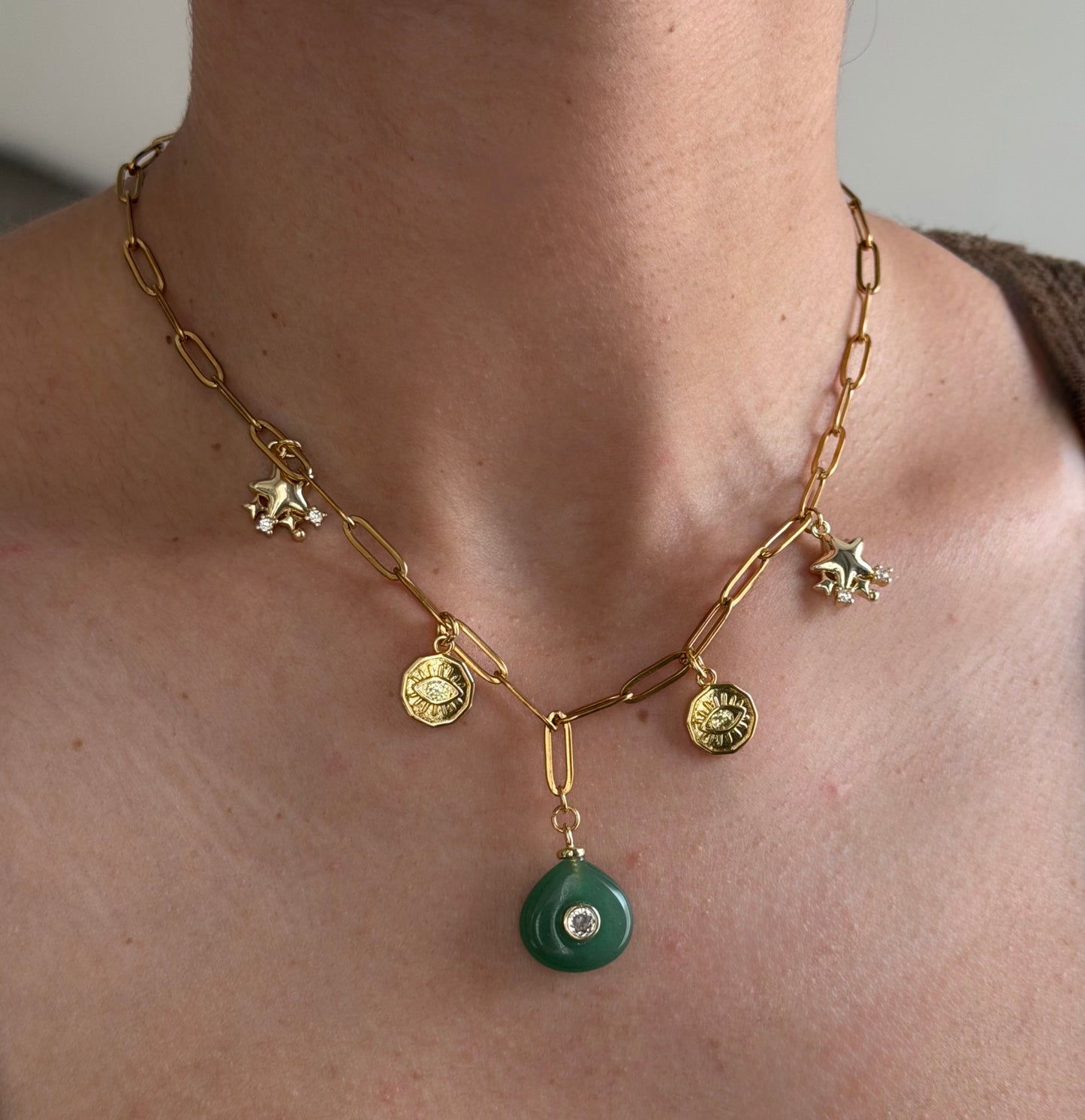 Jaded Charm Necklace