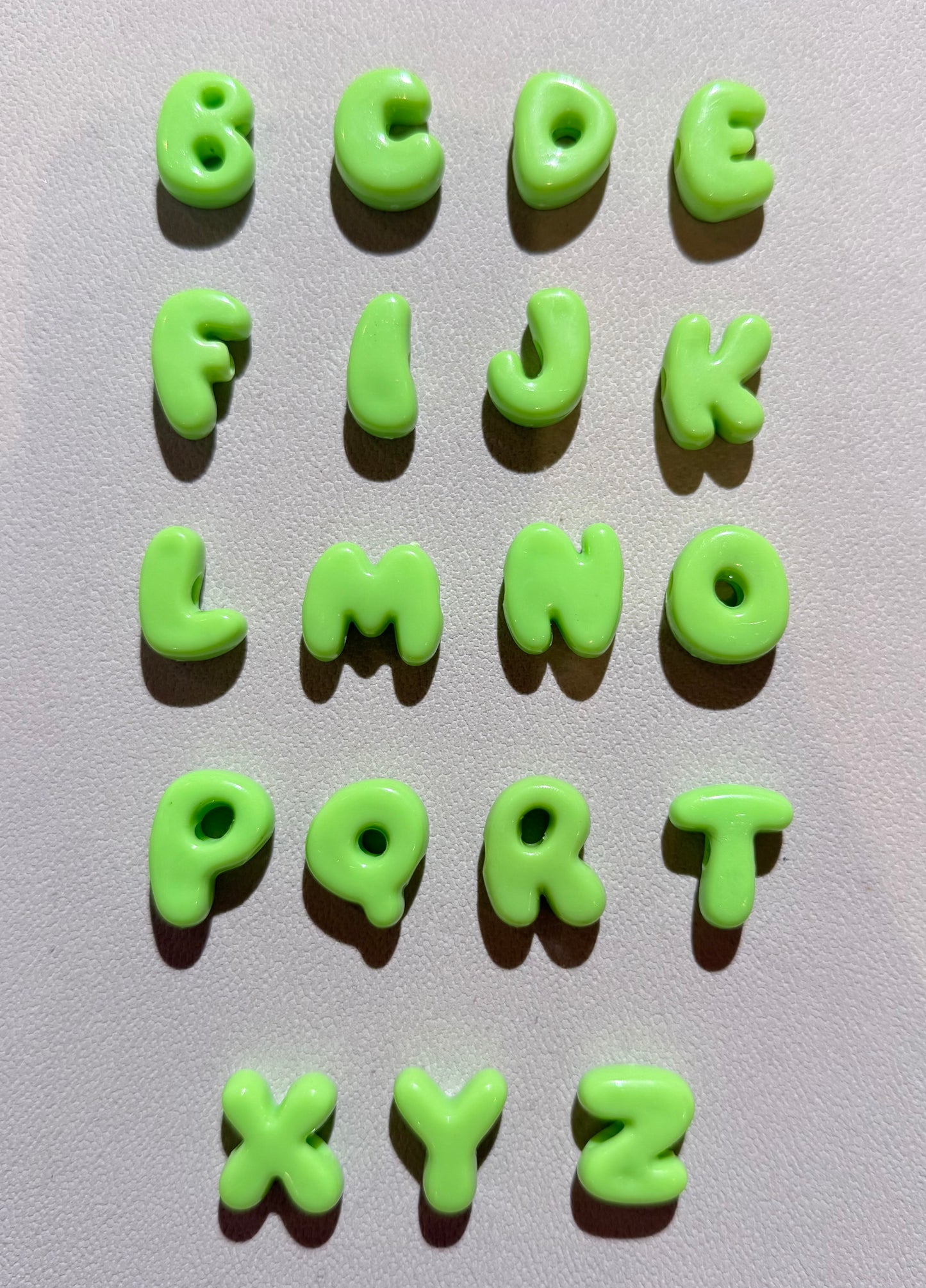 Green Bubble Letters
