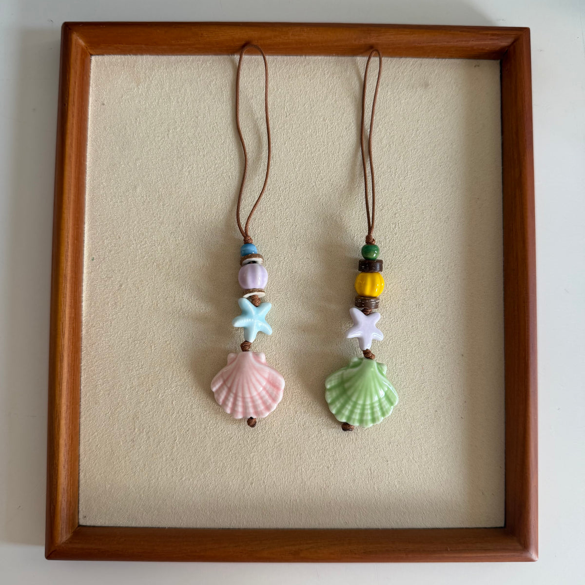 Little Ceramic Shell Charm