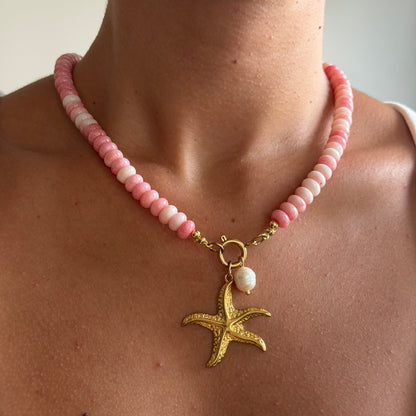 Sea Star & Pink Beads