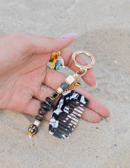 Black & White Comb Charm