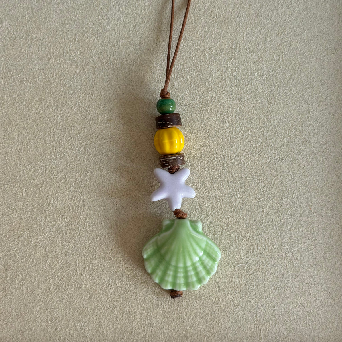 Little Ceramic Shell Charm