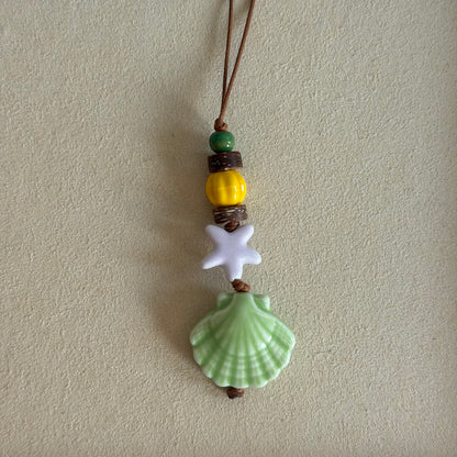 Little Ceramic Shell Charm
