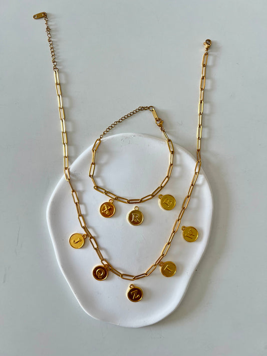 Letter Charm Necklace
