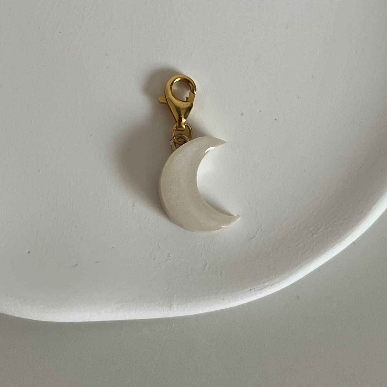 Gold Plated X Resin Charm