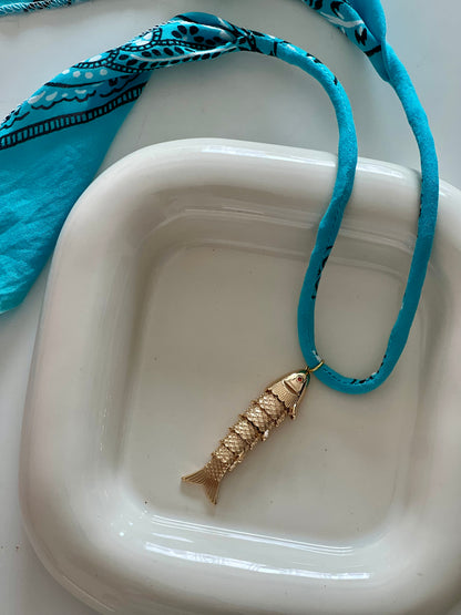 Blue Bandana X Gold Fish