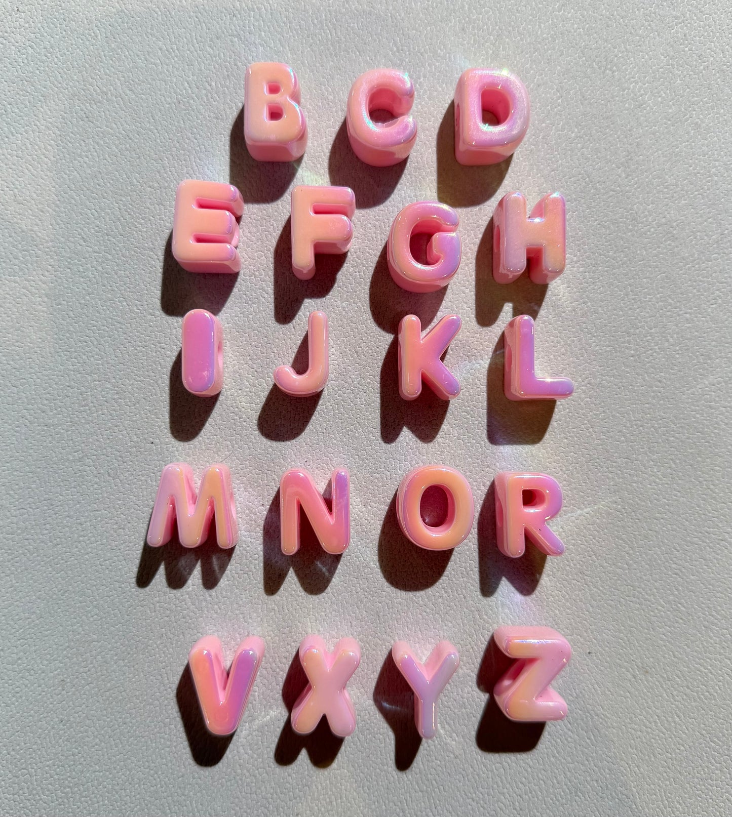 Baby Pink Gloss Letters