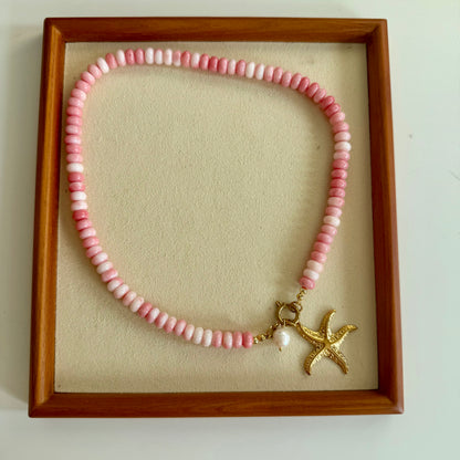 Sea Star & Pink Beads