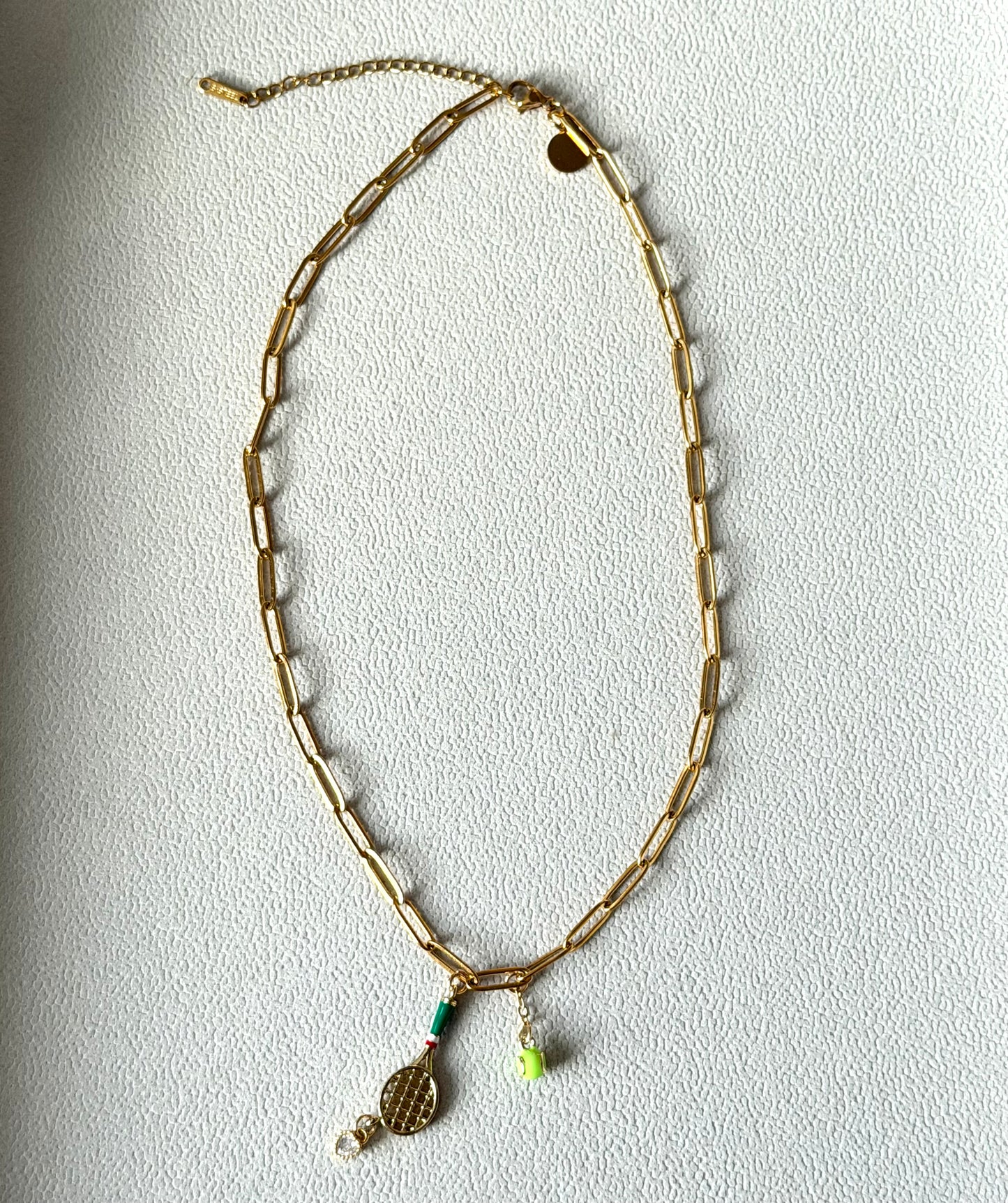 Tennis Charm Necklace