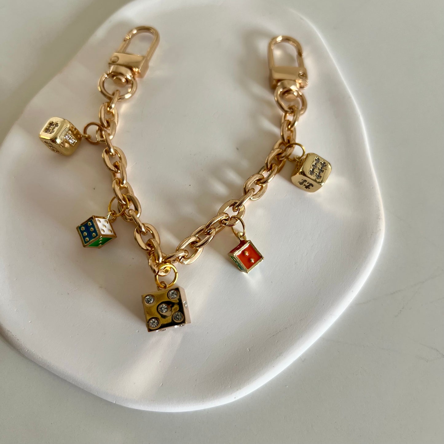 Roll the Dice Bag Chain