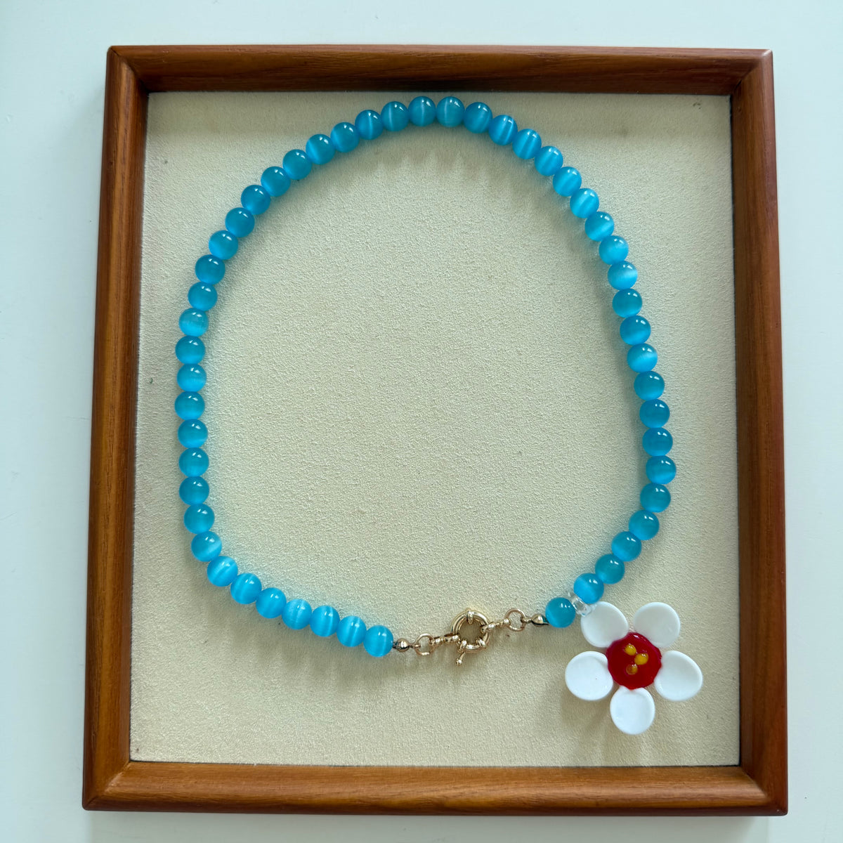 Glass Flower & Beads