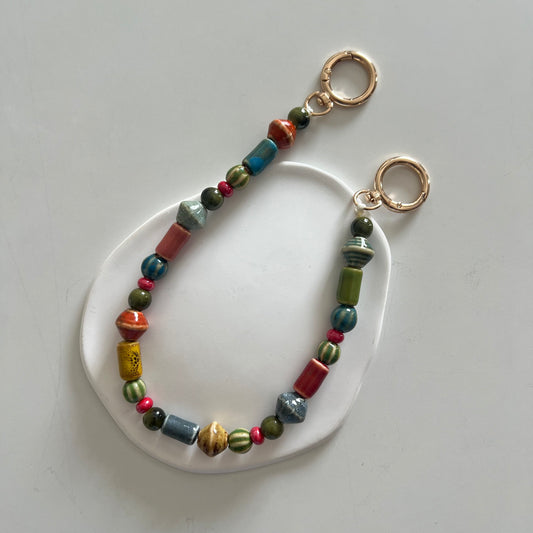 Colorful Beaded Bag Chain