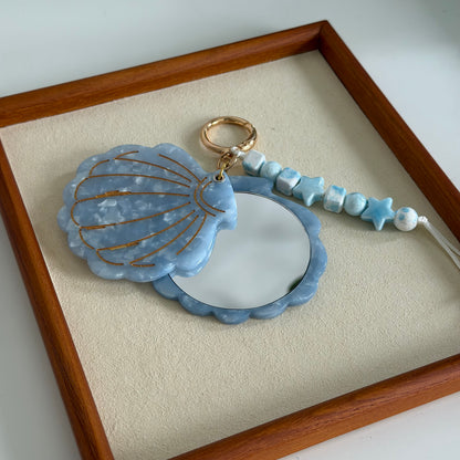 Blue Shell Bag Charm