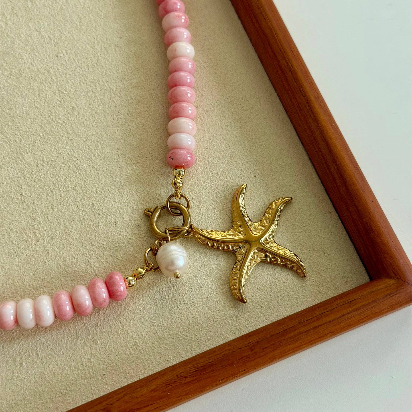 Sea Star & Pink Beads