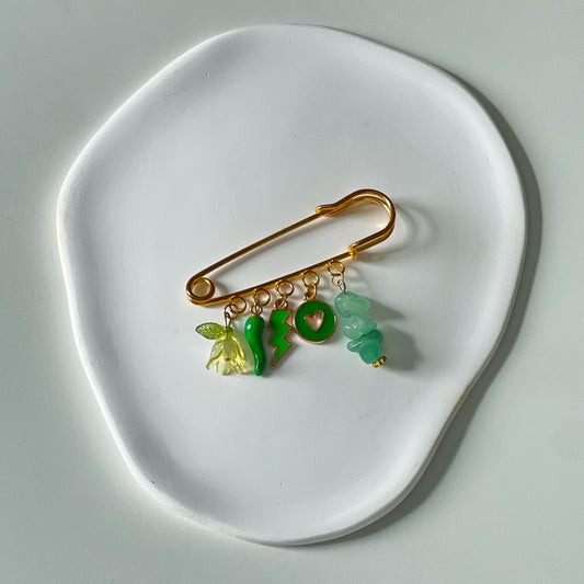 Green Charm Pin