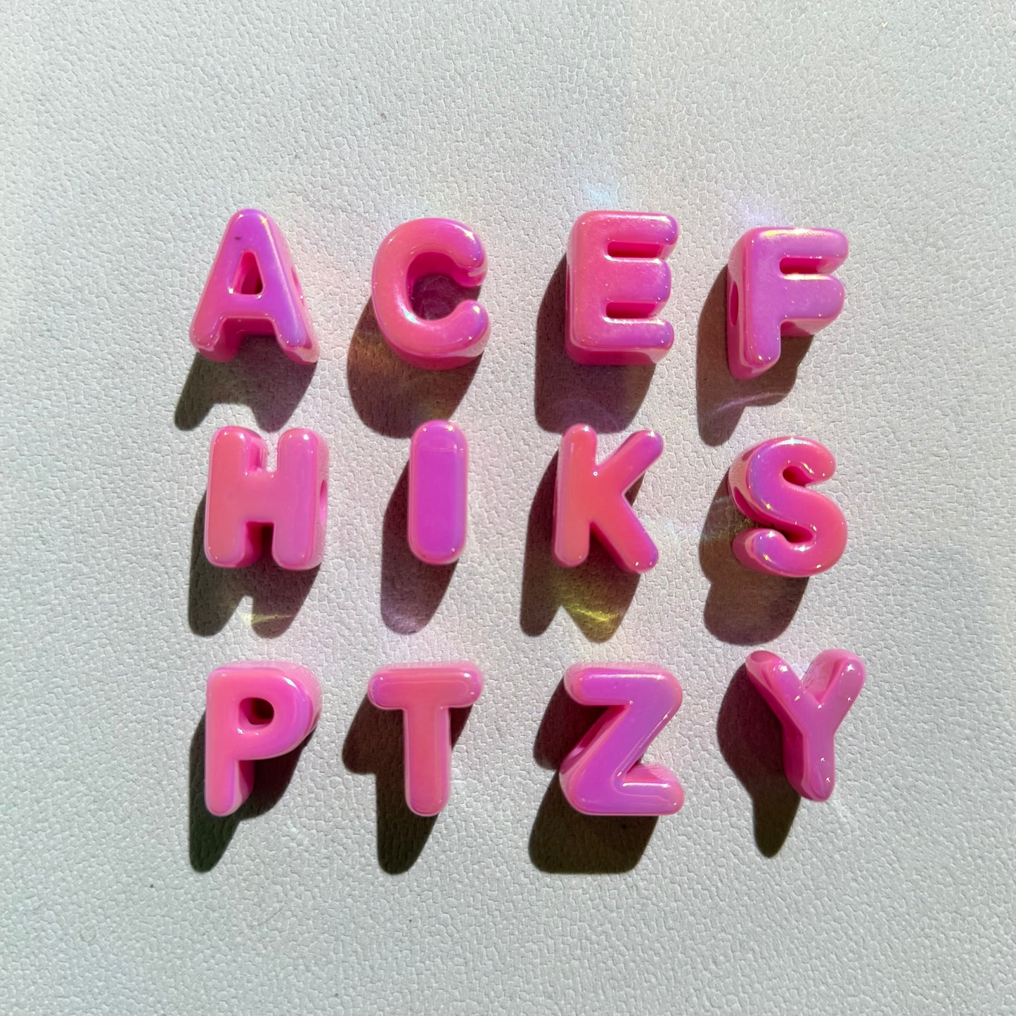Fushia Gloss Letter