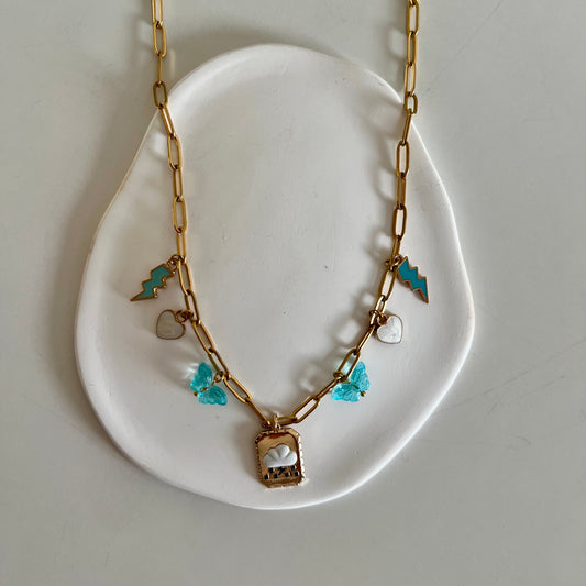 Little Cloud Charm Necklace