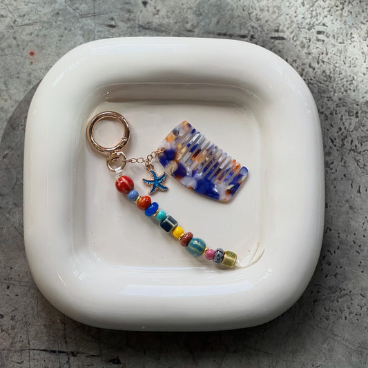Blue Comb Charm
