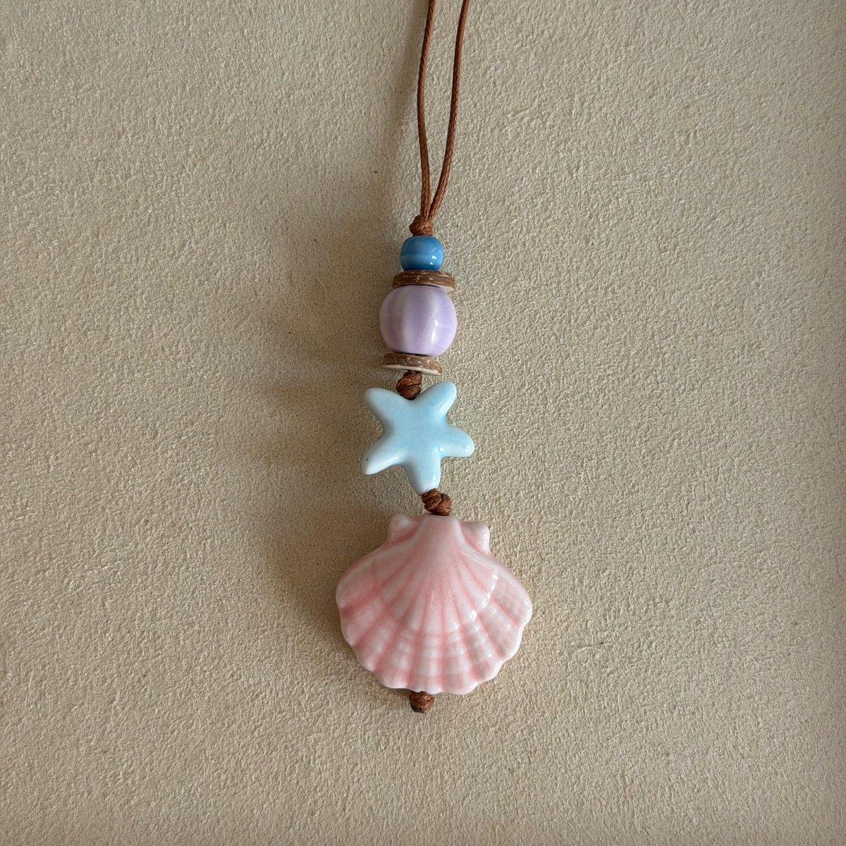 Little Ceramic Shell Charm