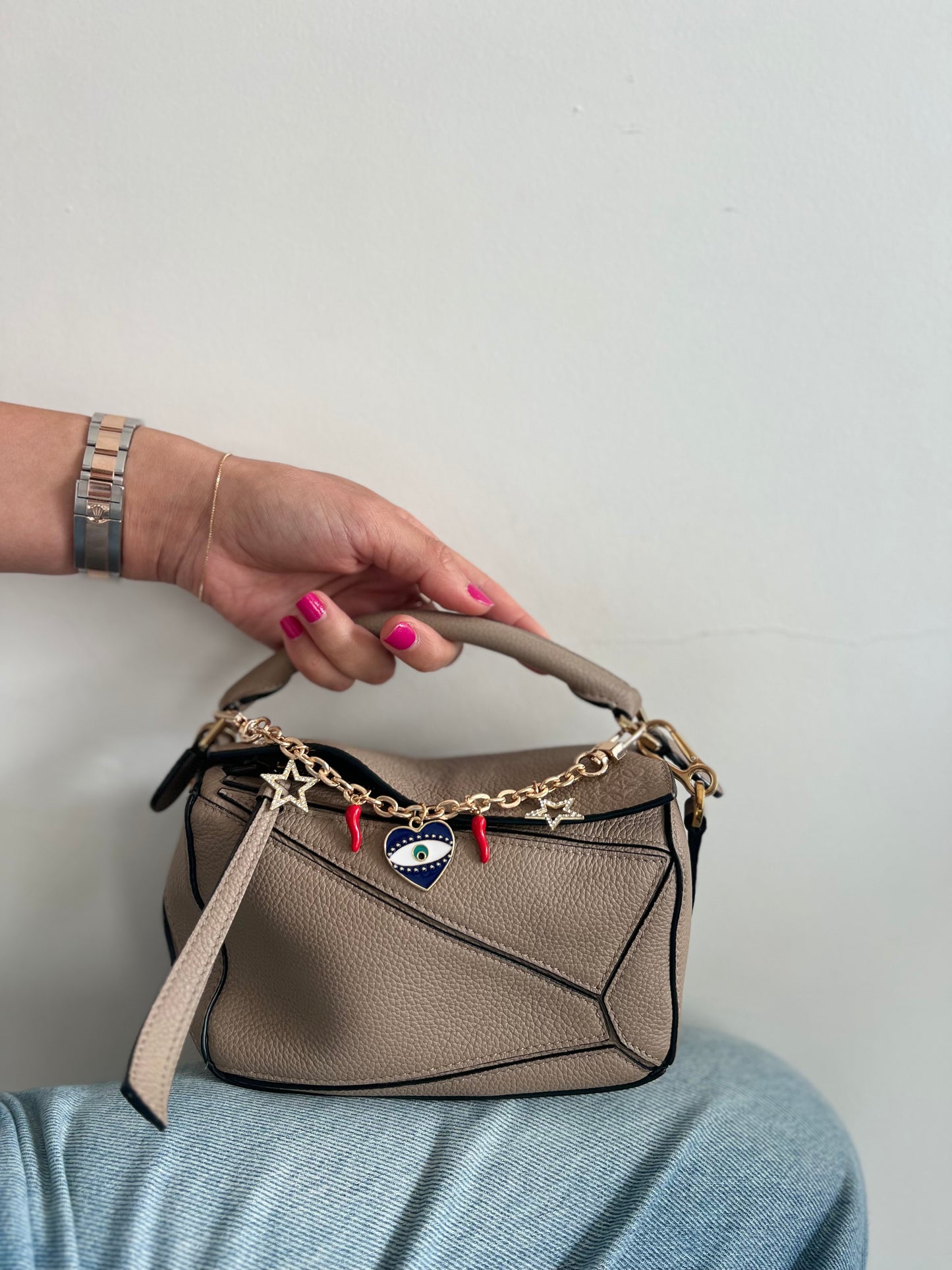 Blue Eye Bag Chain