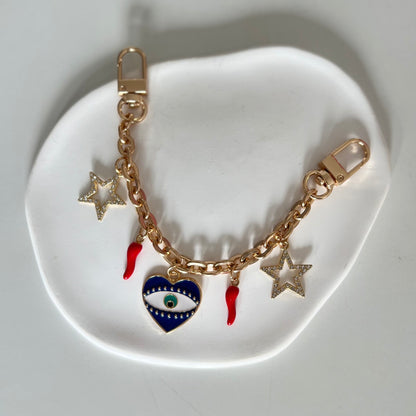 Blue Eye Bag Chain