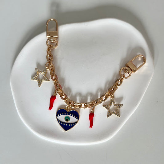 Blue Eye Bag Chain
