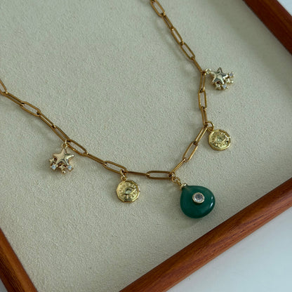 Jaded Charm Necklace