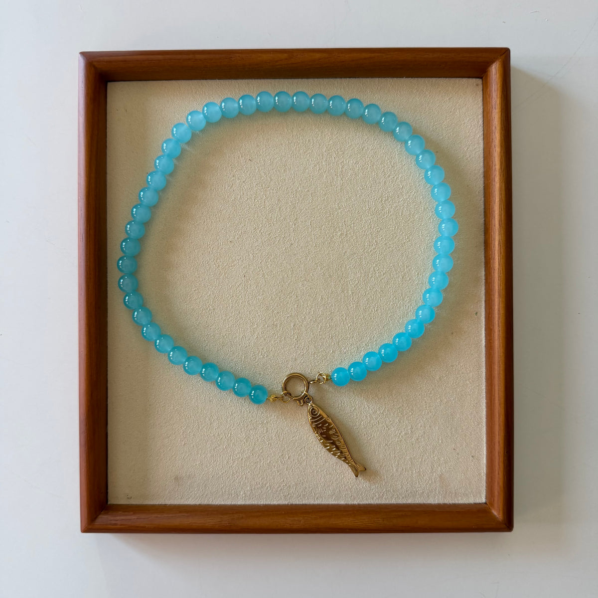 Golden Fish x Blue Beads