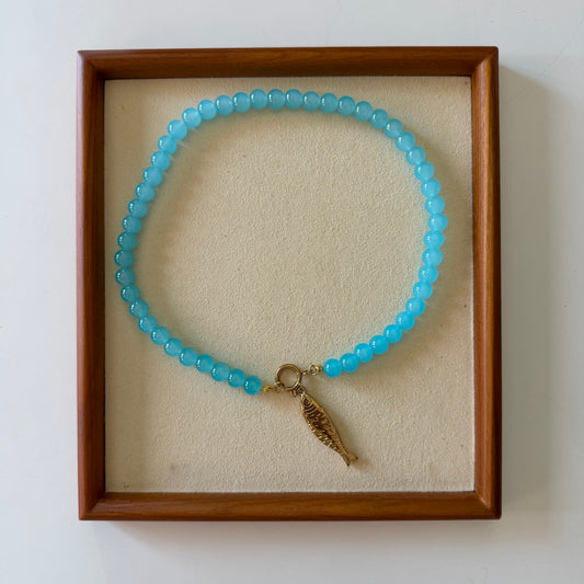 Golden Fish x Blue Beads