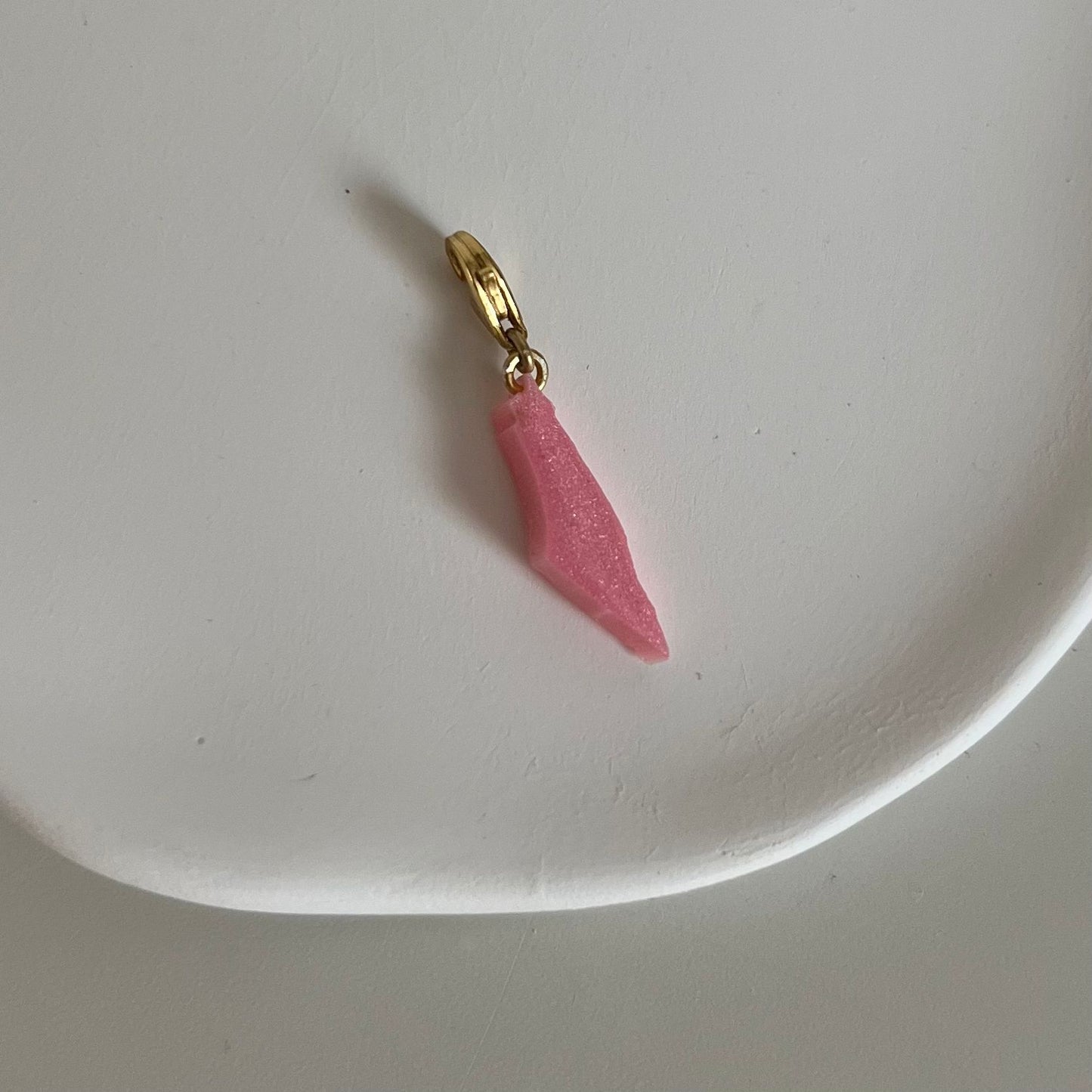 Gold Plated X Resin Charm